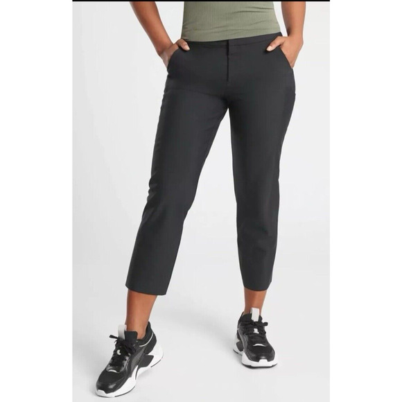 Athleta Stellar Straight Crop Pant Black Plus Size 26 NWT $129 Workwear Stretch - Picture 5 of 7